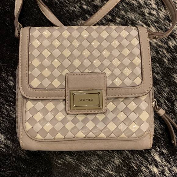 checkered cross body bag